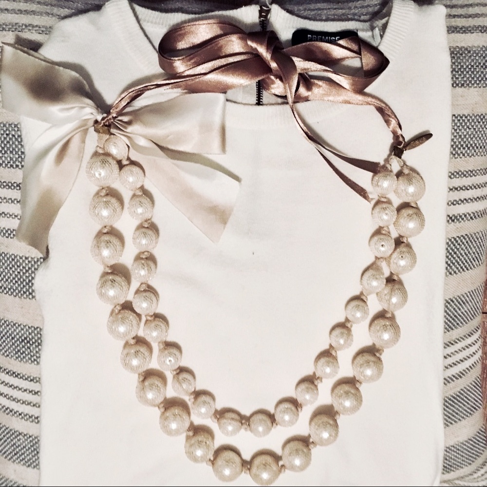 Cara Ribbon Tie Necklace
